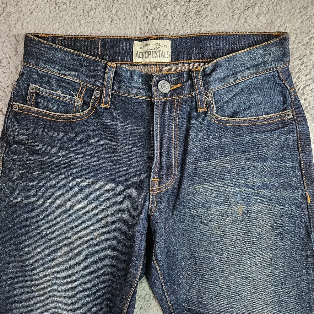 Aeropostale Jeans Women Size 27/28  Inseam= 28 Dark Wash Benton Original Bootcut